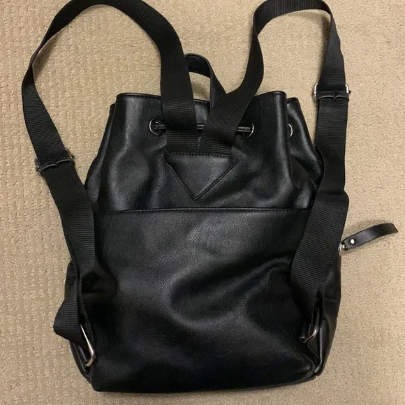 Clarks backpack purse. Black. Drawstring closure at top. Excellent condition. - Picture 2 of 6